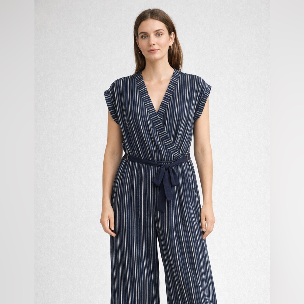 Monteau Striped Jumpsuit
